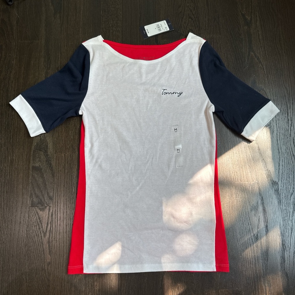 Tommy Hilfiger tee- Navy, White, and Red